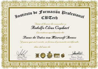 Certificado - Bases de Datos con MS Access