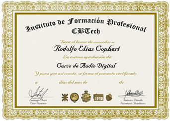 Certificado - Audio Digital
