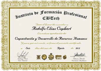 Certificado - Capacitaci&oacute;n y Desarrollo de Recursos Humanos