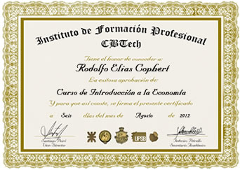 Certificado - Introducci&oacute;n a la Econom&iacute;a