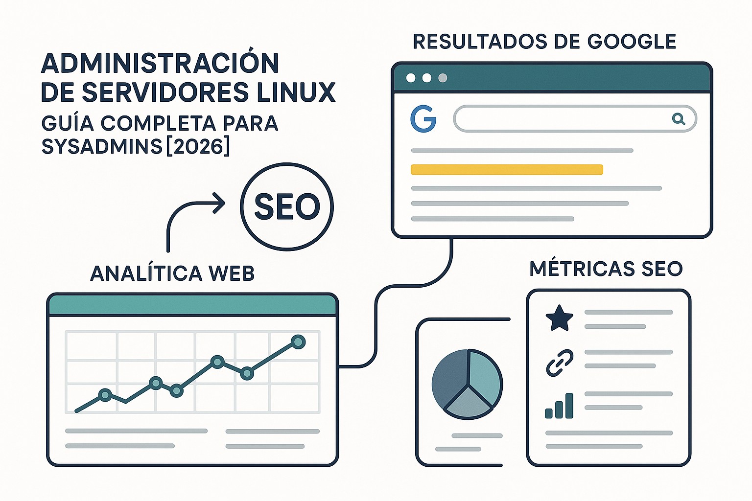 Ilustración sobre administracion servidores linux