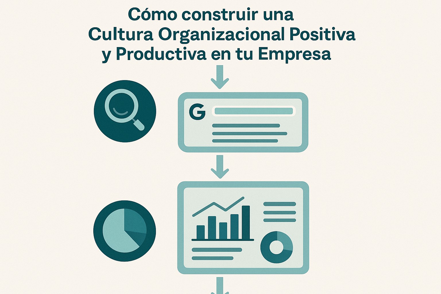 Infografía: conceptos clave de Cómo construir una Cultura Organizacional Positiva y Productiva en tu Empresa