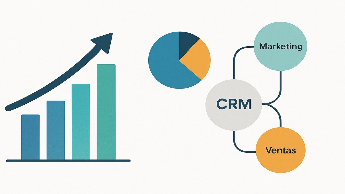 Comparativa visual de HubSpot Salesforce Pipedrive y Zoho CRM con pros contras