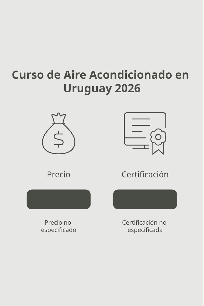 Esquema conceptual de la formación y habilitación de técnicos de aire acondicionado en Uruguay.