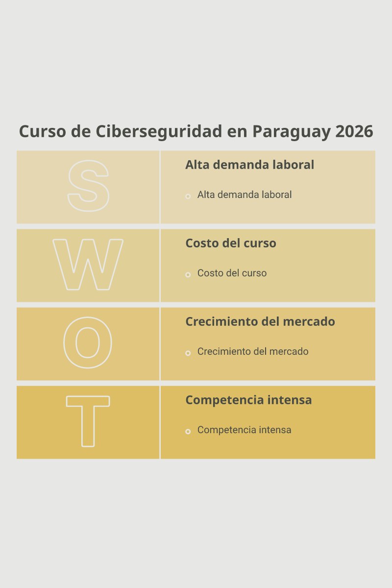 Ruta de capacitación y opciones de carrera en ciberseguridad en Paraguay