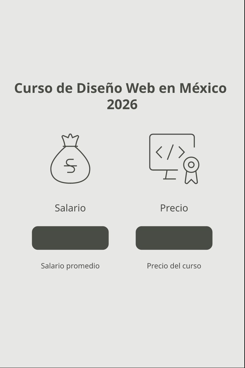 Ruta de aprendizaje y salarios de diseño web en México