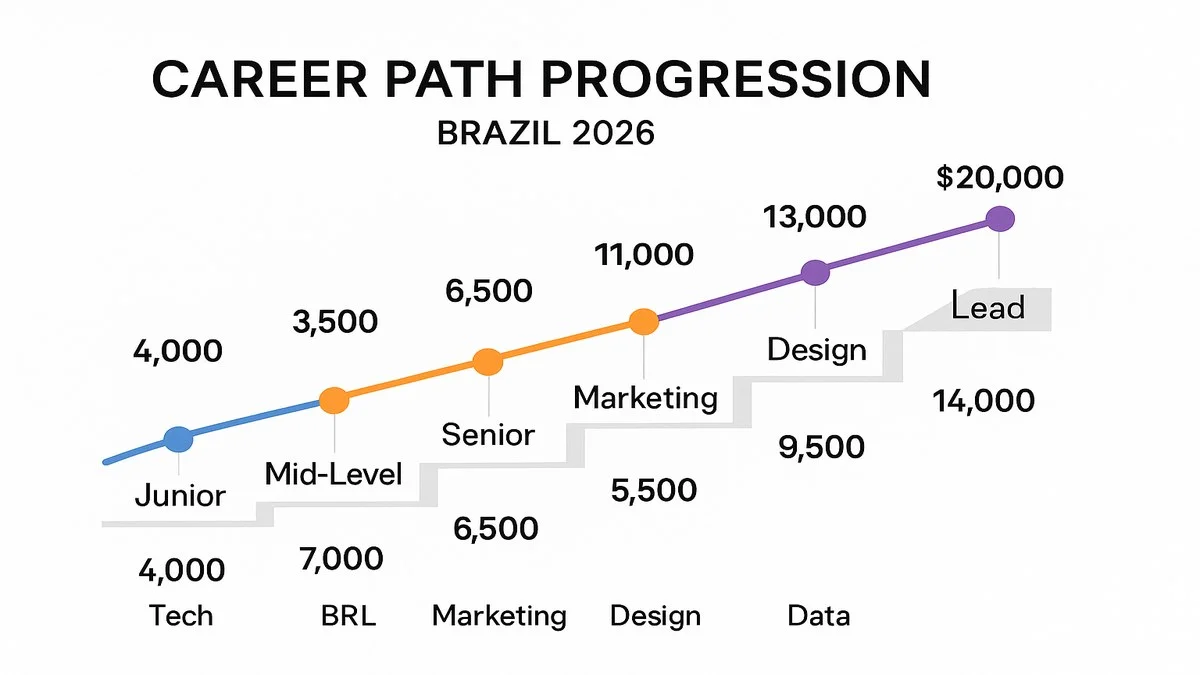 Infográfico: top 15 cursos com maior saída profissional no Brasil 2026, empregabilidade e salários em BRL