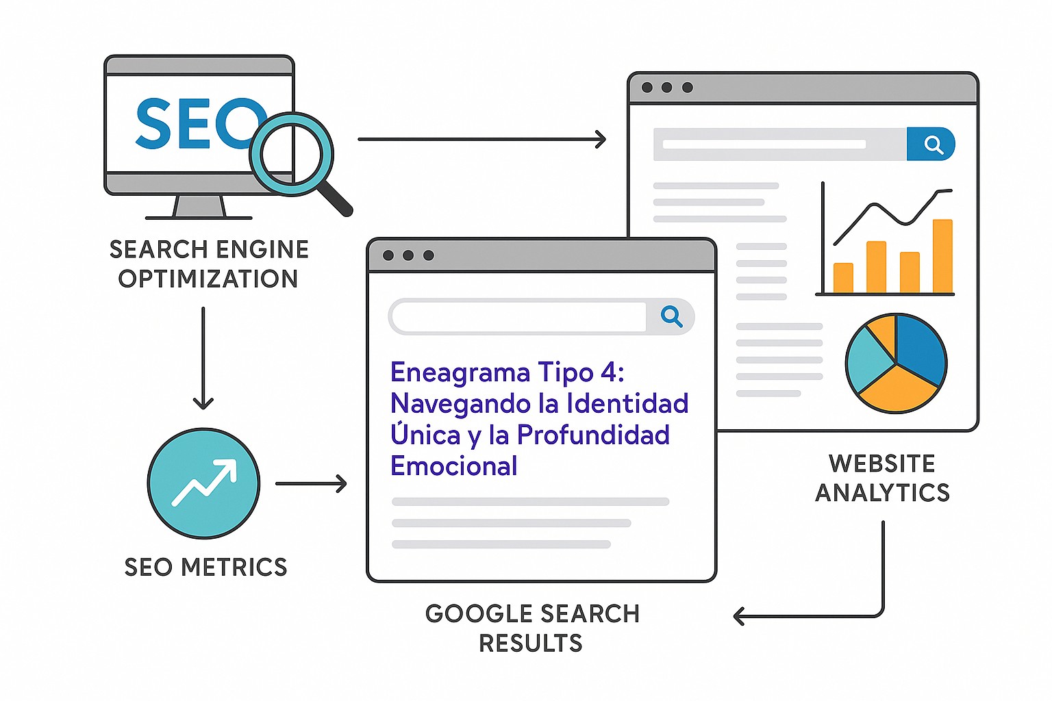 Dos personas tipo 4 conectando emocionalmente en un café, compartiendo una conversación profunda y auténtica.