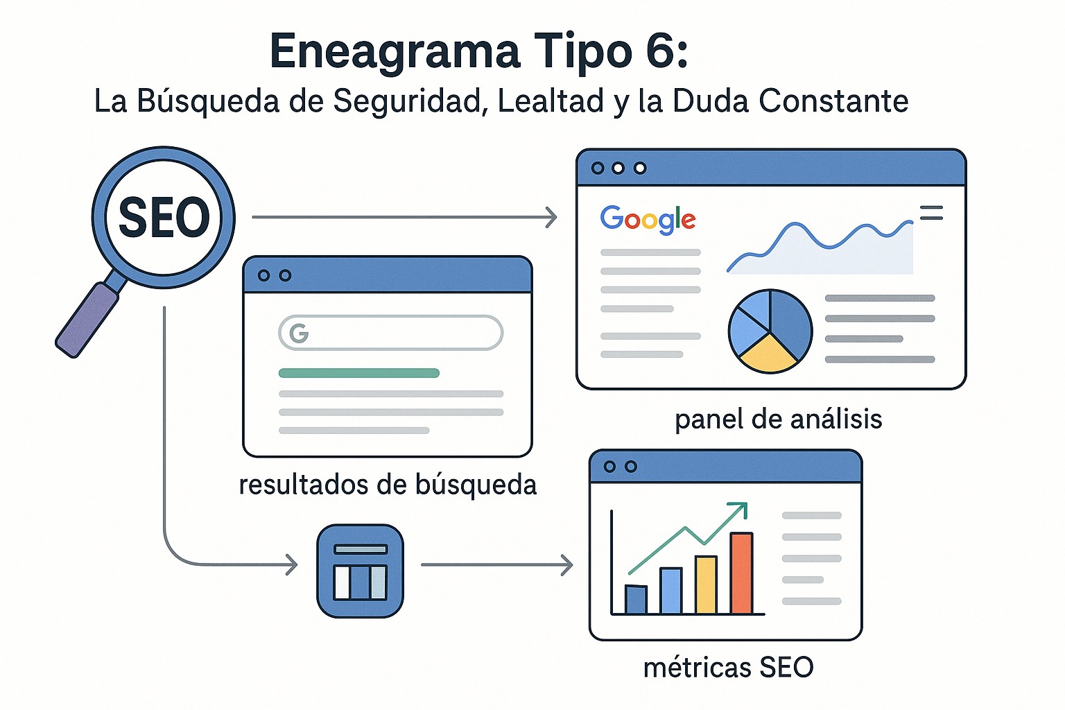 Persona meditando o relajándose para controlar la ansiedad, simbolizando el manejo de la duda del Eneatipo 6.
