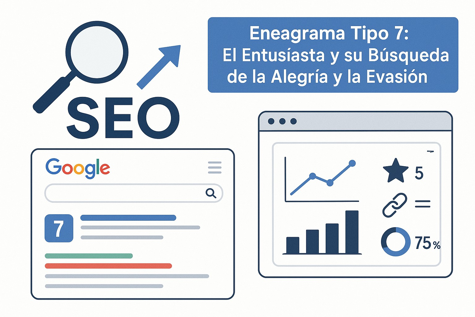 Un hombre y una mujer de Eneagrama Tipo 7 explorando un mercado vibrante, uno más sociable y otro más directo y aventurero, mostrando las diferencias entre 7w6 y 7w8.