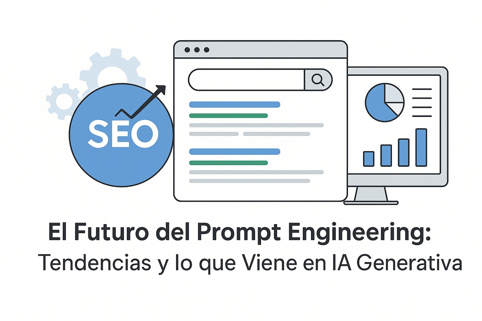 Diagrama de flujo mostrando la evolución del prompt engineering con técnicas avanzadas como Chain-of-Thought y Tree-of-Thought, y su aplicación en la IA generativa.