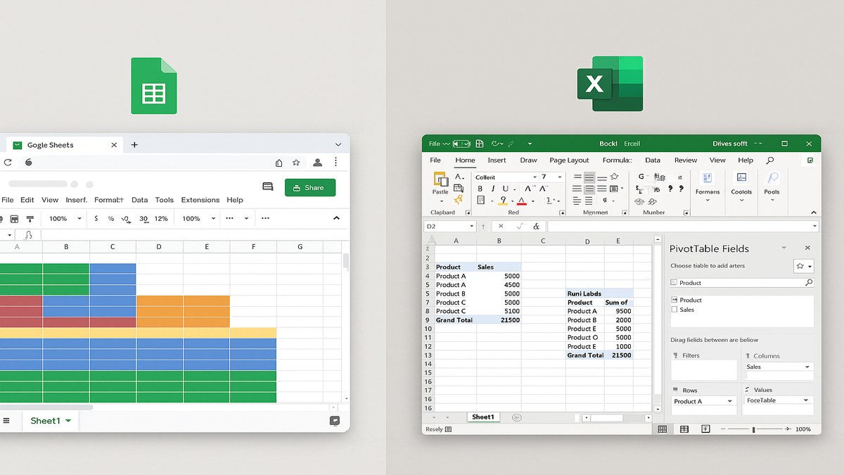Google Sheets vs Excel 2026: Comparativa Completa para Elegir el Correcto