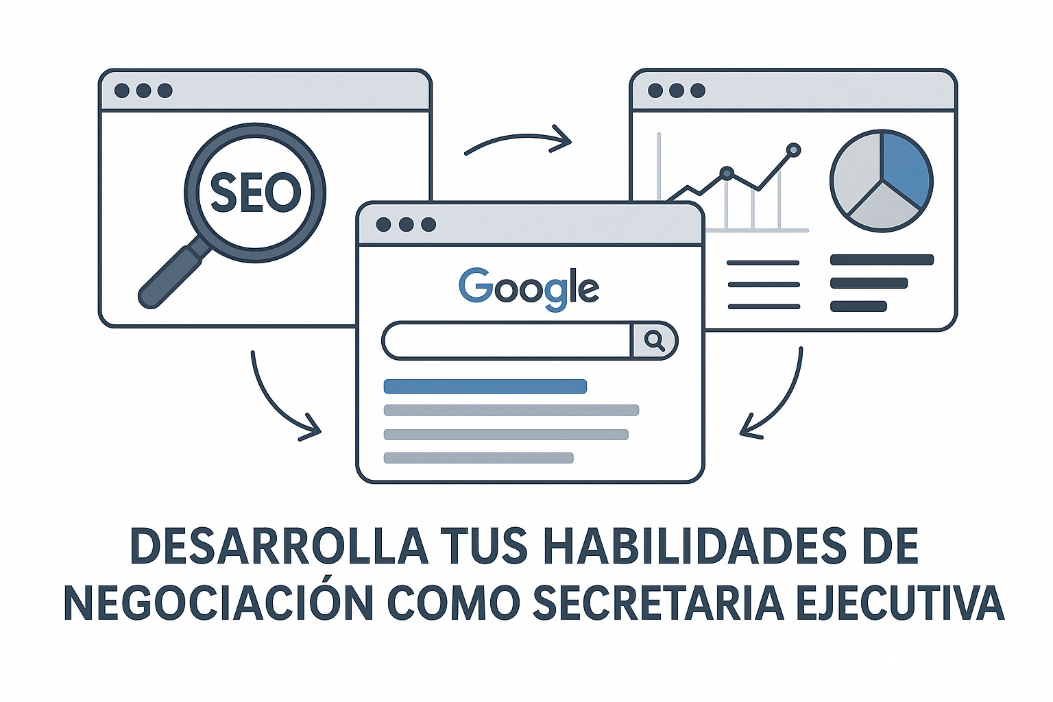 Una secretaria ejecutiva demostrando comunicación asertiva en una reunión con directivos.