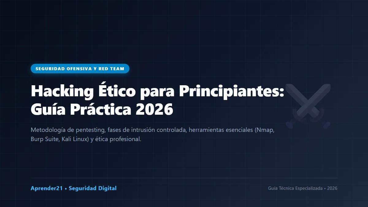 Hacking Ético para Principiantes: Metodología y Herramientas 2026