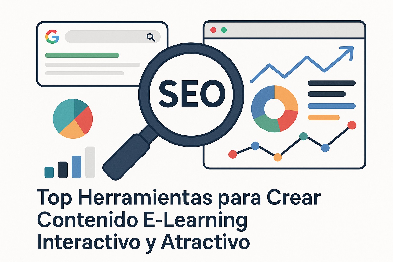 Diagrama sobre herramientas crear contenido elearning interactivo