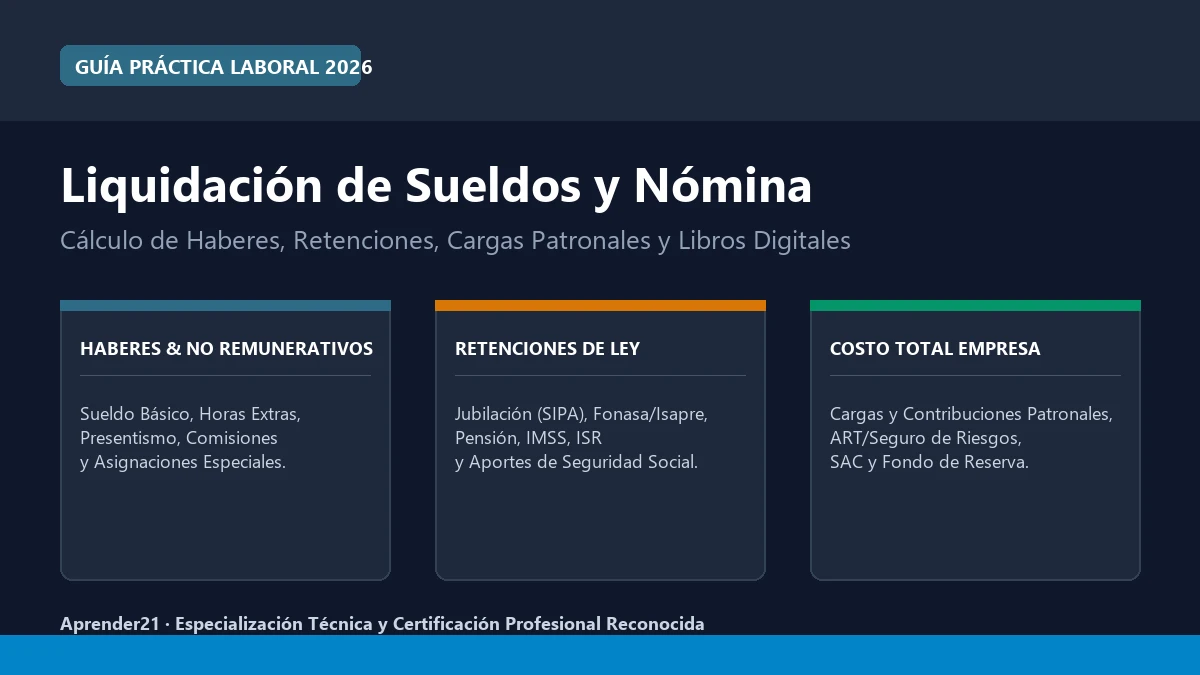 Liquidación de Sueldos y Nómina: Guía Práctica Paso a Paso en 2026