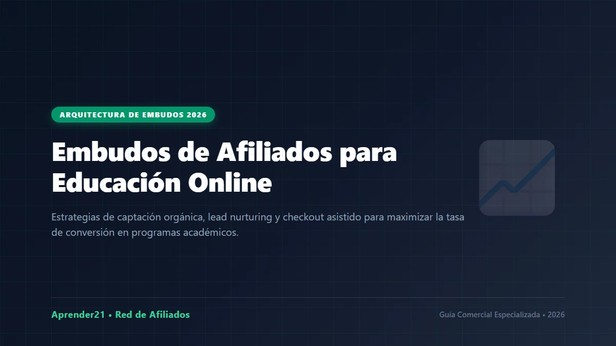 Embudos de Marketing de Afiliados para Educación Online 2026: Guía de Conversión