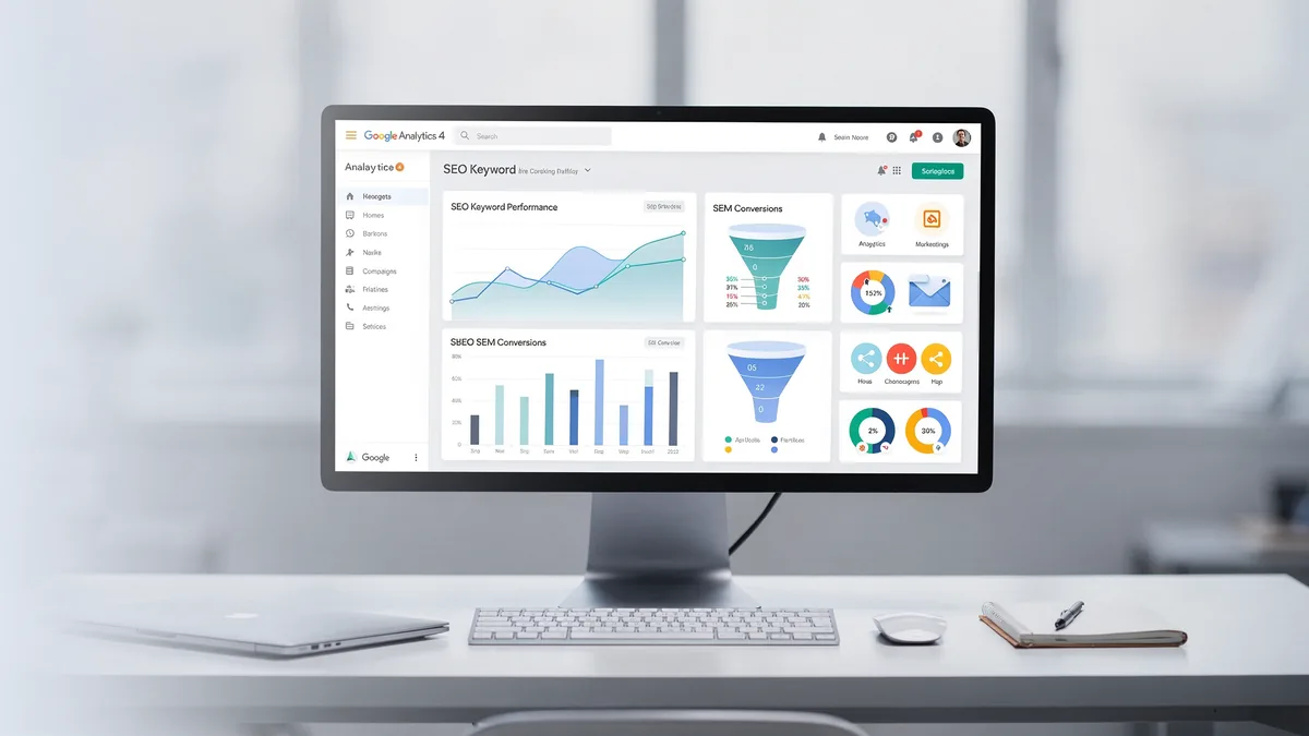 Dashboard de Marketing Digital con métricas y analytics