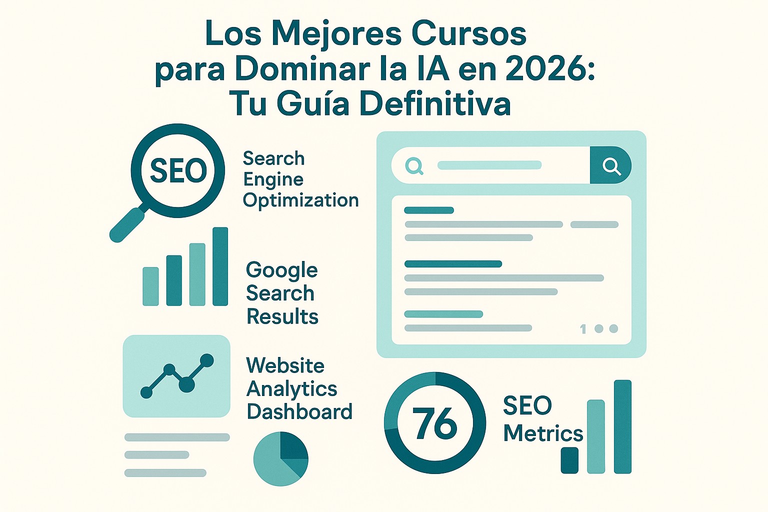 Infografia: Los Mejores Cursos para Dominar la IA en 2026: Tu Guía Definitiva