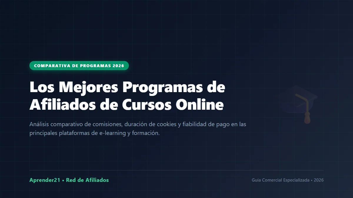 Los Mejores Programas de Afiliados de Educación y Cursos Online en 2026
