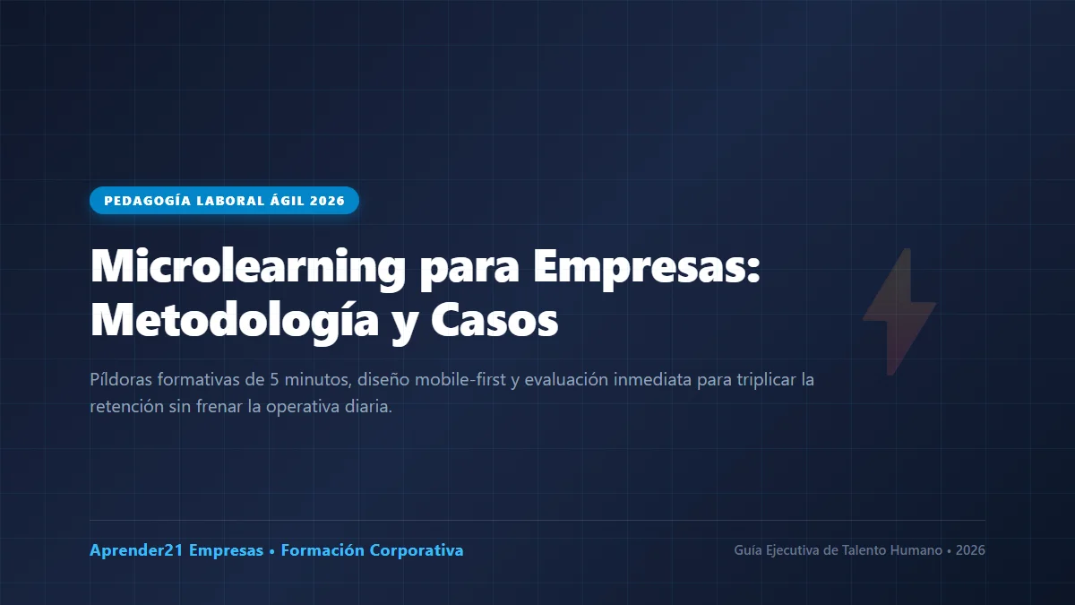 Microlearning para Empresas en 2026: Metodología Ágil y Casos de Éxito
