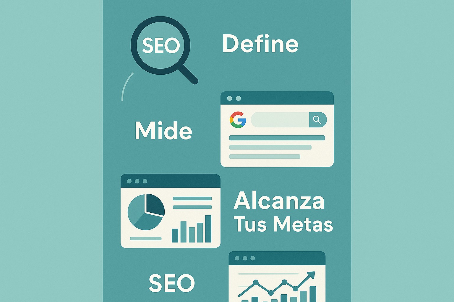 Infografía: conceptos clave de OKRs en Gestión de Proyectos: Define, Mide y Alcanza Tus Metas