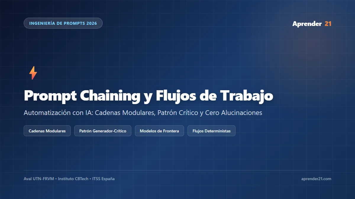 Prompt Chaining y Flujos de Trabajo con IA en 2026: Guía Práctica de Automatización