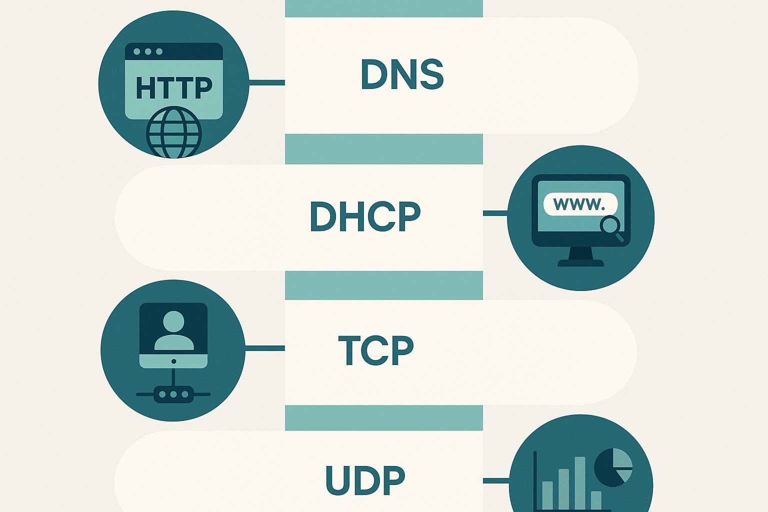 Protocolos de Red: HTTP, DNS, DHCP, TCP y UDP Explicados [Gu