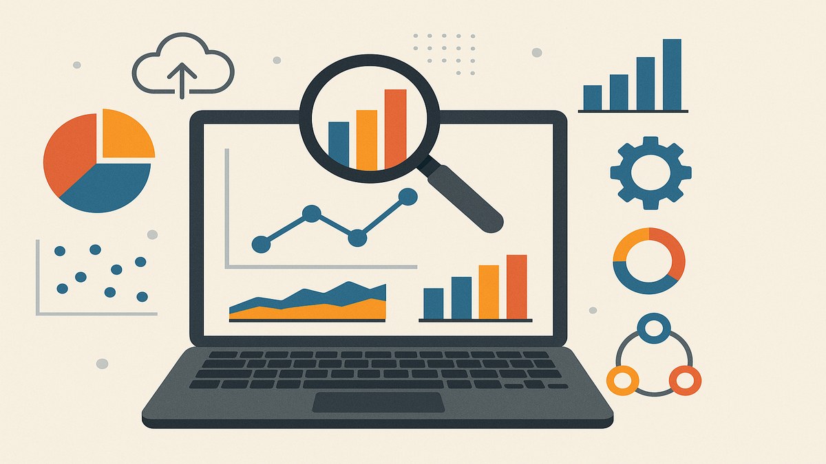 Diagrama del proceso de análisis de datos con 6 etapas desde recolección hasta comunicación