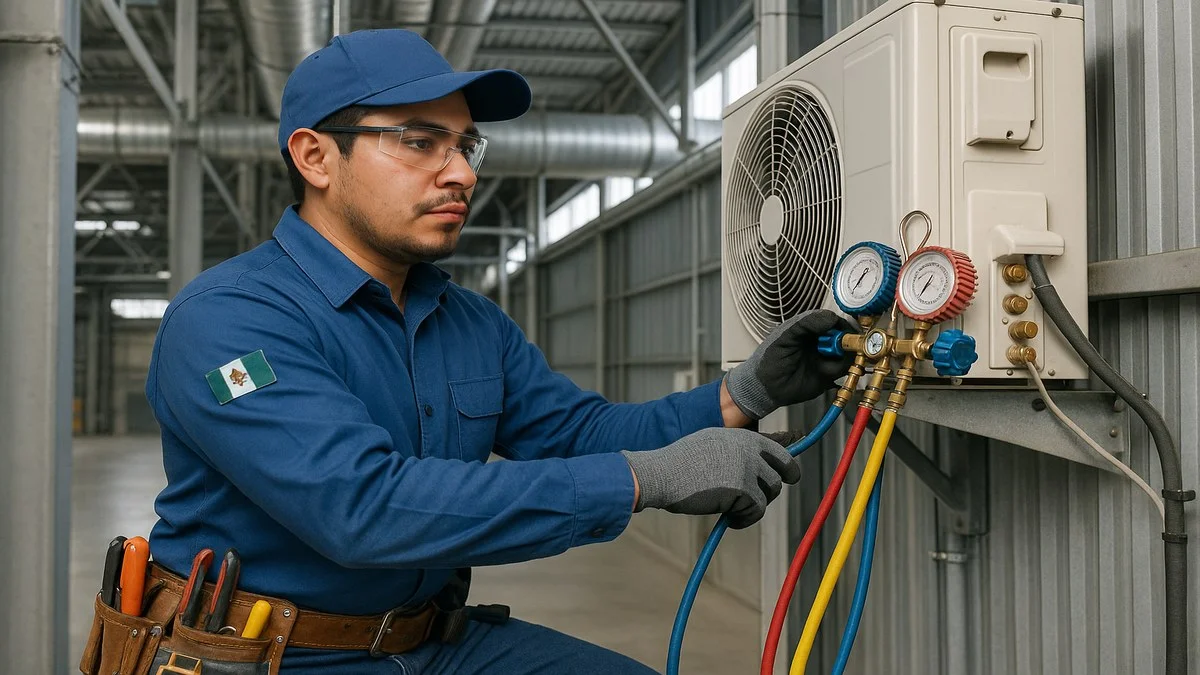 Sueldo t&eacute;cnico refrigeraci&oacute;n aire acondicionado M&eacute;xico 2026 CDMX