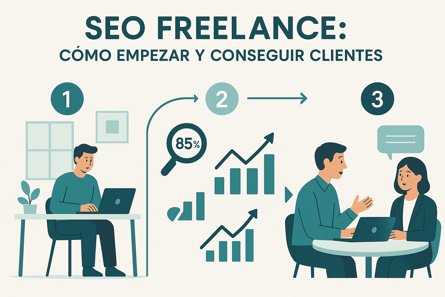 Infografía: seo freelance como empezar