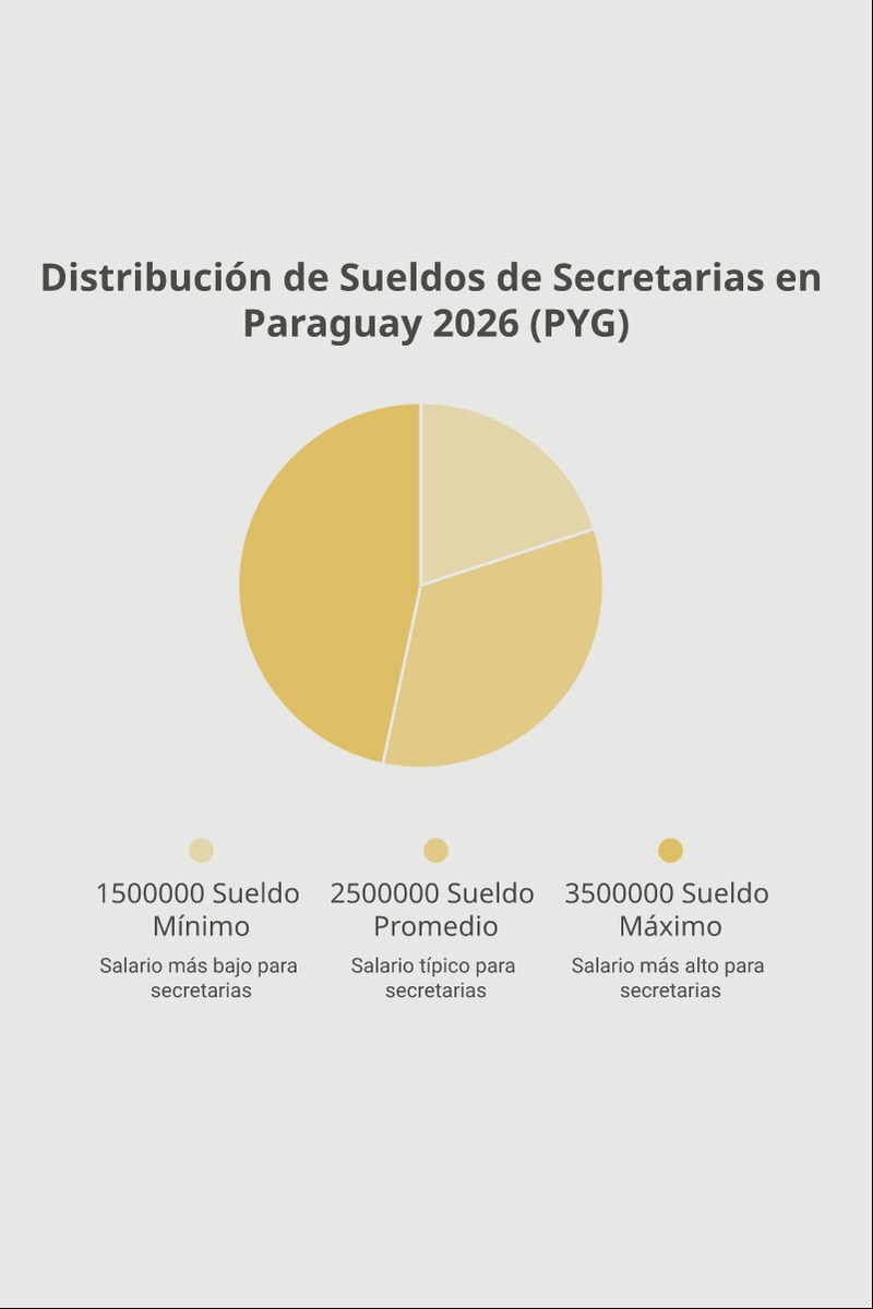 Esquema resumido de las responsabilidades clave, rangos salariales estimados y beneficios obligatorios de ley para el personal de secretariado en Paraguay