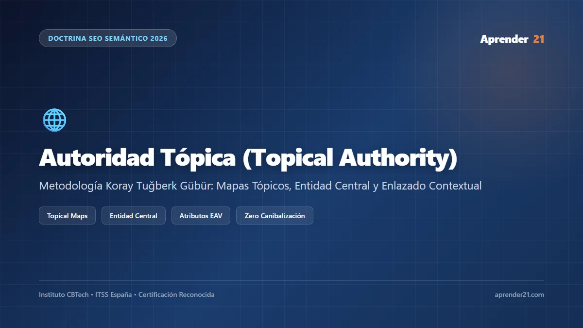 Autoridad Tópica (Topical Authority) en SEO Semántico: Guía Definitiva 2026