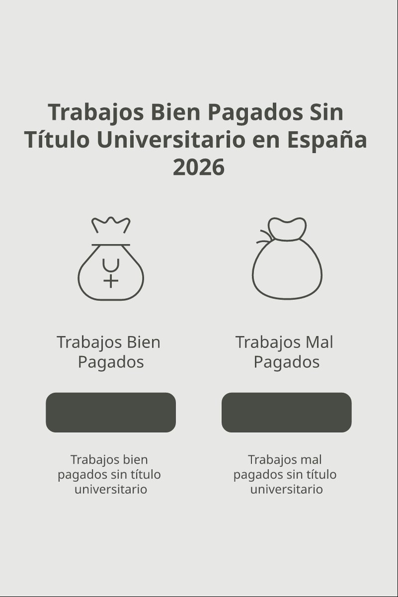 Esquema con las tres principales vías de acceso al empleo técnico bien pagado en España sin necesidad de título universitario